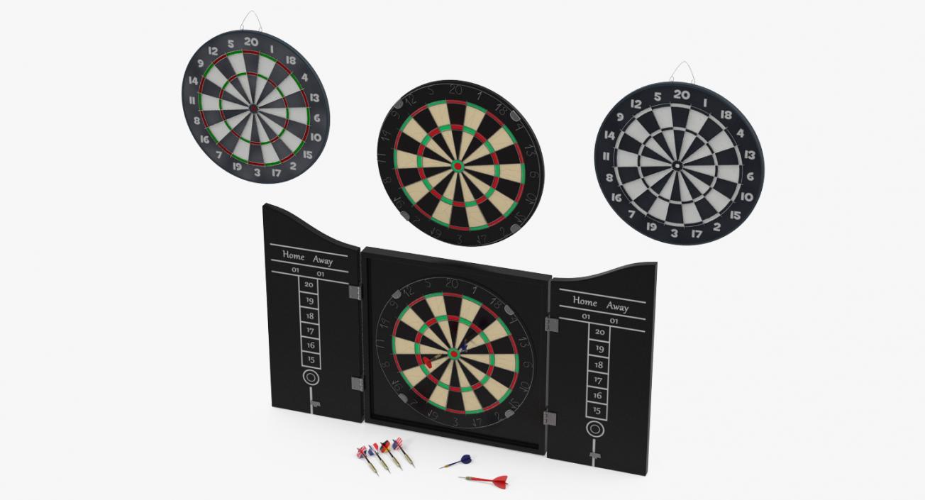 Dart Boards and Needles 3D Models Collection 3D model