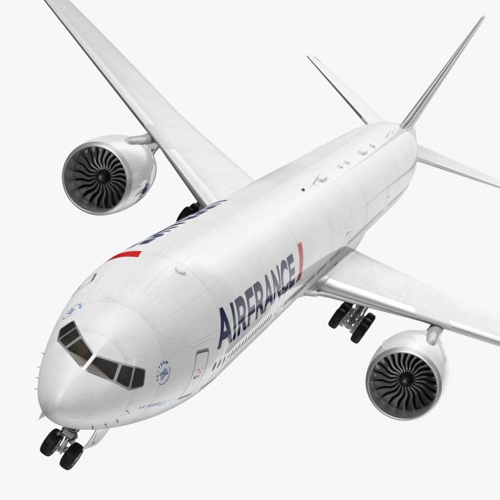 3D Boeing 777-9x Air France Rigged