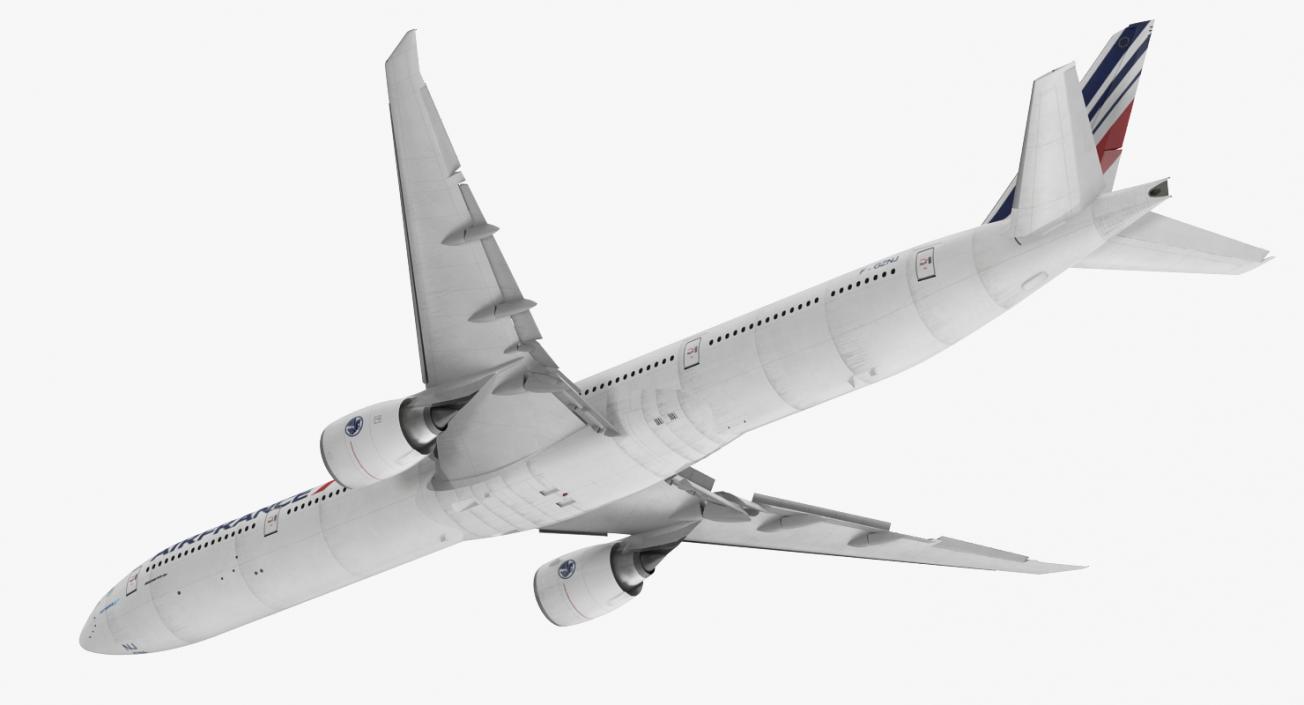 3D Boeing 777-9x Air France Rigged