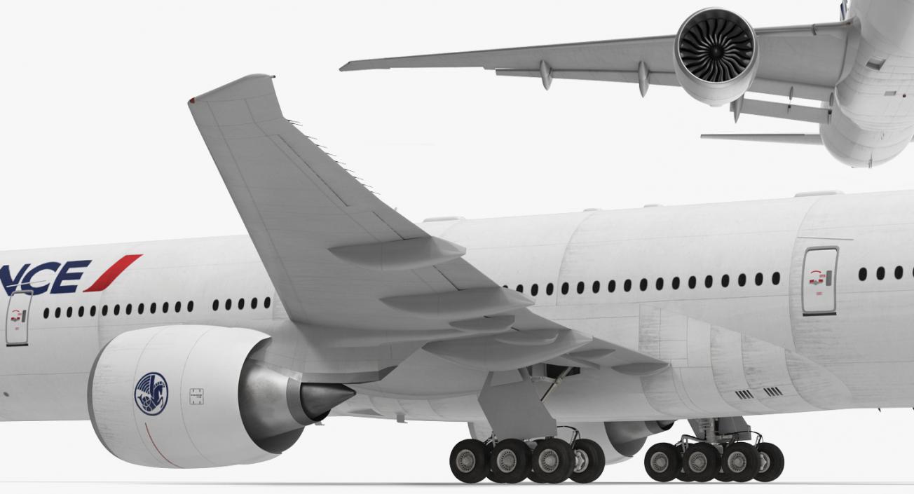 3D Boeing 777-9x Air France Rigged