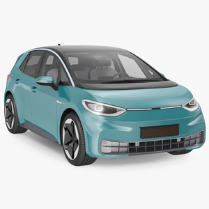 Electric Car Hatchback 3D