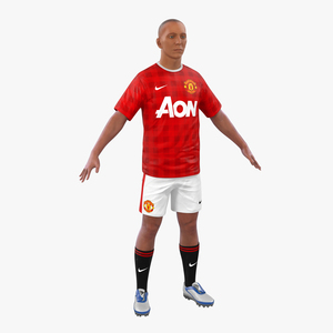 3D Soccer Player Manchester United