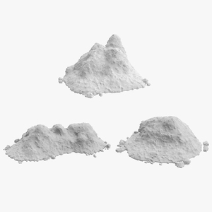 3D Snow Pile Set model