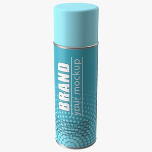 3D Aerosol Can Mockup Blue model