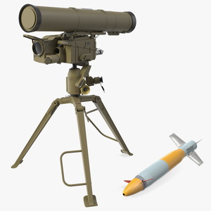 3D model Anti Tank Missile Complex AT-14 Spriggan