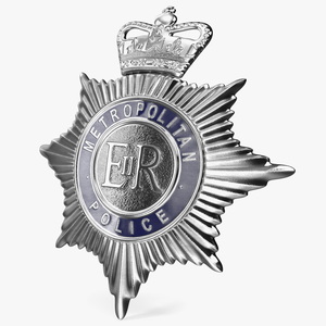 3D British Metropolitan Police Badge model