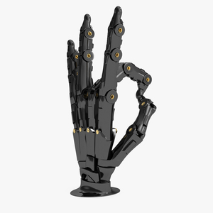 3D model Robotic Hand Black Rigged