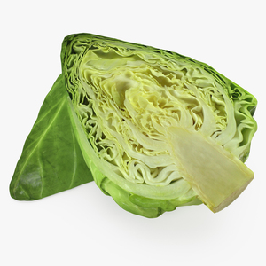 3D Sweetheart Cabbage Half model