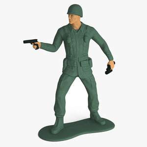 3D Toy Soldier with Pistol and Binoculars model