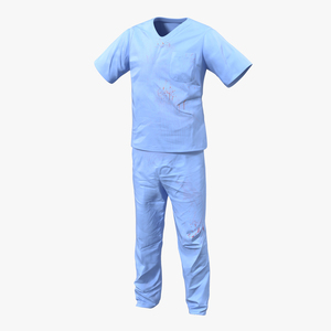 Surgeon Dress 15 with Blood 3D