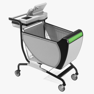 Smart Shopping Cart 3D model