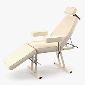 3D Patient Examination Couch Beige