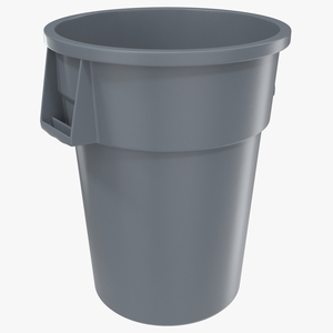 Plastic Garbage Can Generic 3D