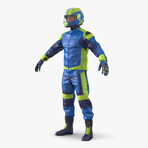 Motorcycle Rider Generic 3D model