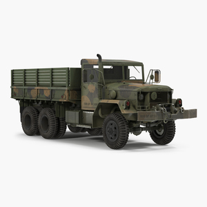 3D Military Cargo Truck m35a2 Camo