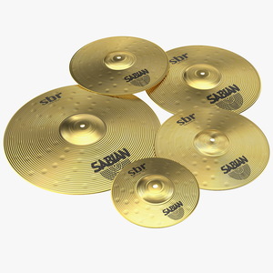 Sabian Sbr Brass Cymbal Set 3D