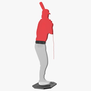 Baseball Pitching Dummy Red 3D