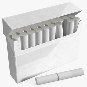 3D model Pack of Electronic Cigarettes Open with Stick