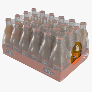 3D 24 Fanta Glass Bottle Case