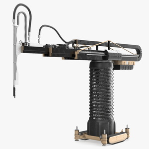 3D Apis Cor Construction 3D Printer Rigged for Cinema 4D model