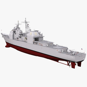 Ticonderoga Class Cruiser Port Royal CG 73 3D