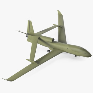 3D model High Altitude Long Endurance Patrol UAV Rigged for Maya