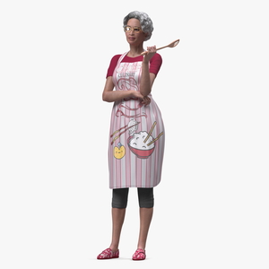 3D Korean Woman Kitchen Style Rigged model