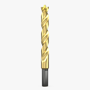 3D model Titanium Nitride Coated Pilot Point Drill Bit