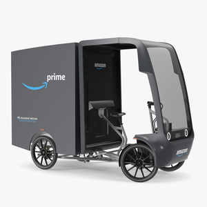 3D EAV Cargo Delivery Bike Amazon Rigged for Maya