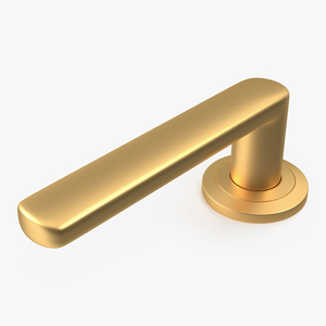 3D Gold Straight Door Handles