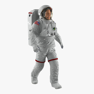 3D Astronaut Nasa Extravehicular Mobility Unit without Visor Rigged 2