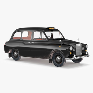 Vintage London Taxi Cab FX4 3D