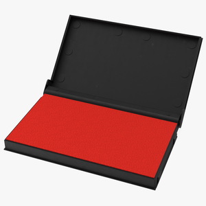 Stamp Ink Pad Red 3D