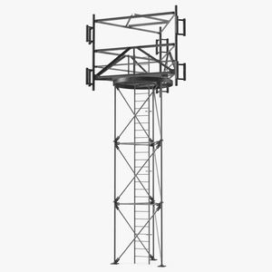 3D model Observation Tower on Roof