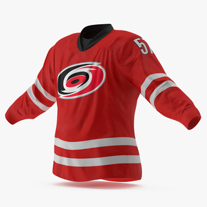 3D Hockey Jersey Carolina Hurricanes model