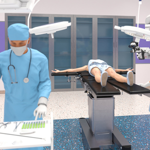 3D Operating Room with People