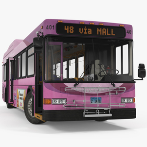 3D model Gillig Low Floor Diesel Electric Hybrid Bus Rigged