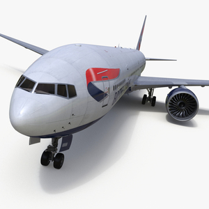 3D Boeing 777 British Airways