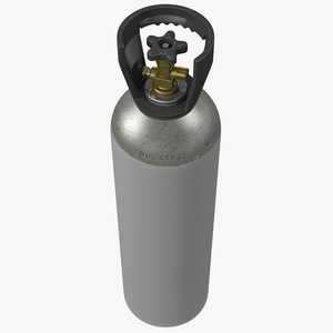 3D Aluminum CO2 Cylinder