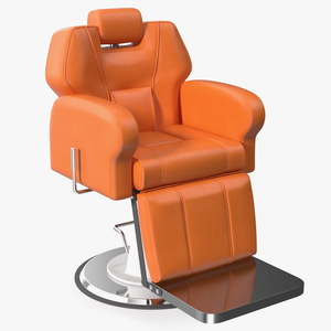 Modern Beauty Salon Chair Orange 3D