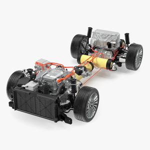 3D Toyota Mirai Hydrogen Fuel Cell System model