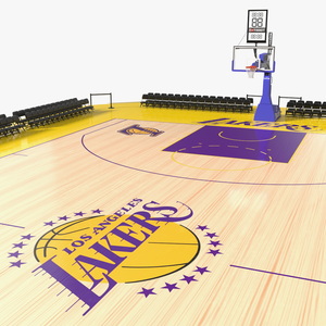 3D model Basketball Court Los Angeles Lakers