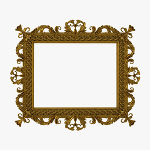 3D Baroque Picture Frame