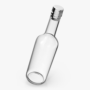 Cocktail Glass Bottle Empty 3D