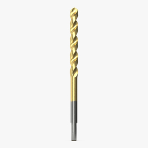 3D Titanium Nitride Coated Drill Bit model