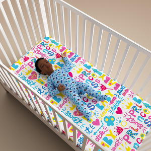 African Baby Boy in Bed Sleeping 3D