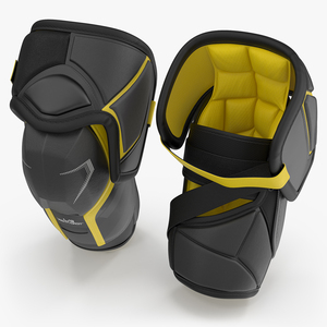 Hockey Elbow Pads Yellow 3D model