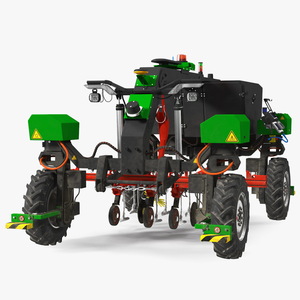 3D Modern Farm Robot Dirty model