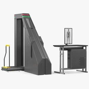 3D model Conpass Smart DV Xray People Screening System