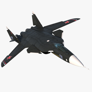 3D model Sukhoi Su 47 Berkut Russin Jet Fighter Rigged